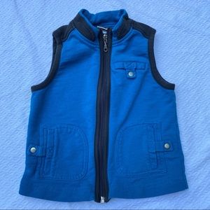 Tea Collection Blue and Dark Gray Cotton Vest